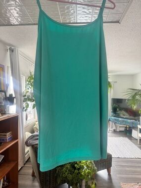 Terra & Sky Aqua Teal Essential Tank Top 2X Plus Size FREE W BUNDLE